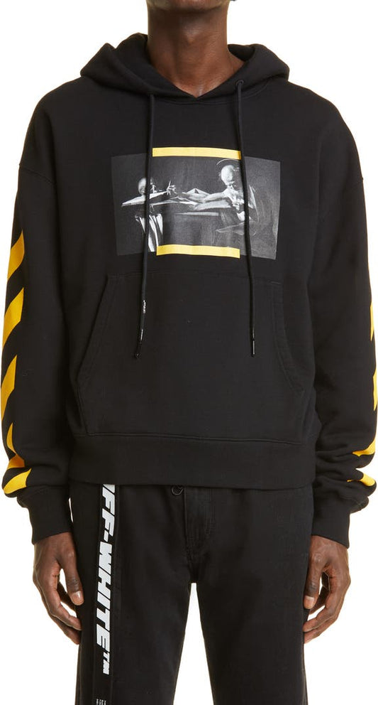 Off White Caravaggio Painting Graphic Hoodie