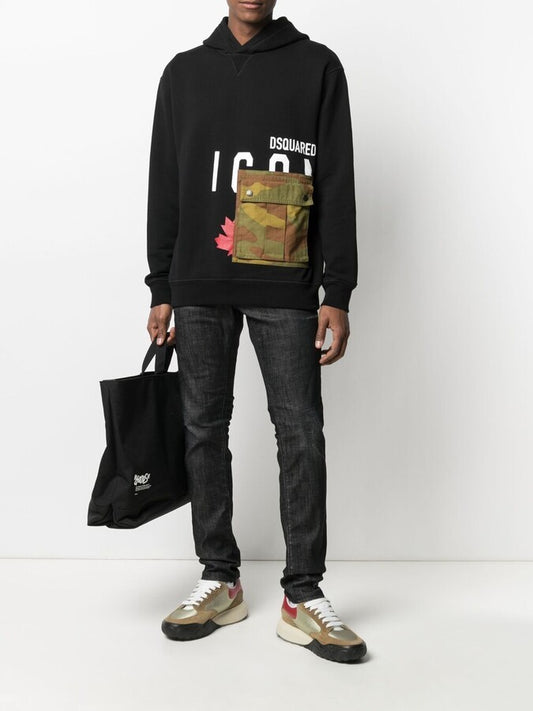 DSQUARED2 Icon Cargo-Pocket Hoodie
