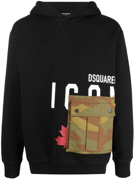 DSQUARED2 Icon Cargo-Pocket Hoodie