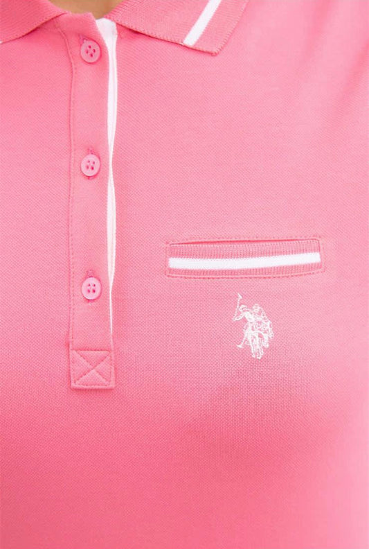 Us Polo Assn Polo Neck T-shirt Woth Pocket Details