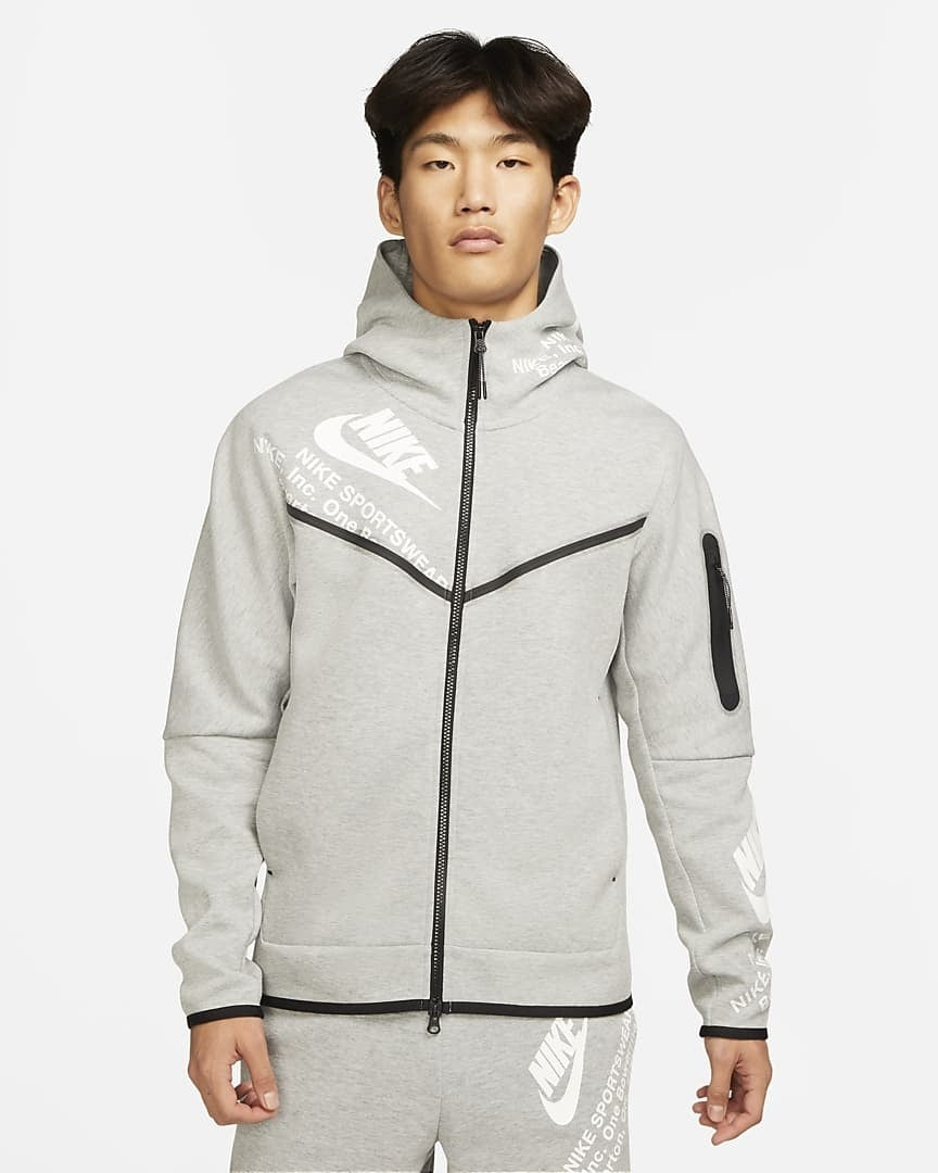 Nike Tech Fleece Graphic Full-Zip Hoodie – wassinico